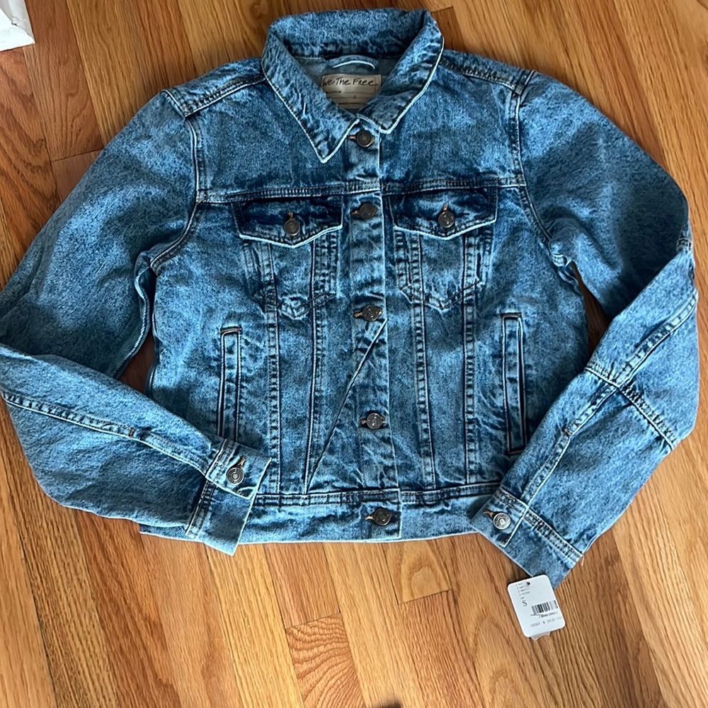 Free People Blue Jean Jacket